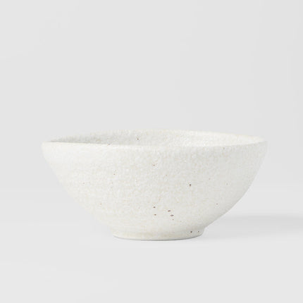 Egg Shaped Bowl 13cm Shell White Glaze