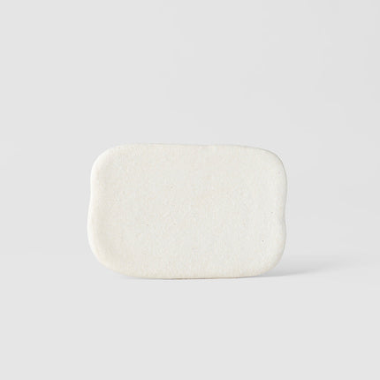 Plate Rectangular 16cm Shell White Glaze
