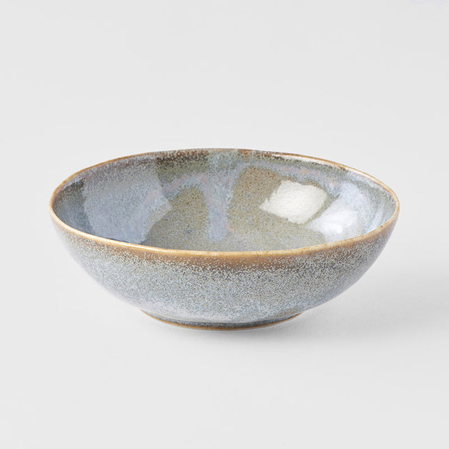 Bowl Oval 14cm Steel Grey Glaze