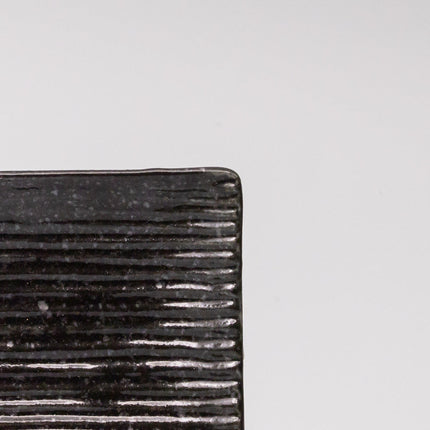 Sauce Dish 10cm Mamezara Black Contour Glaze