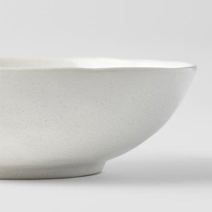 Bowl Oval 16cm Parchment White Glaze