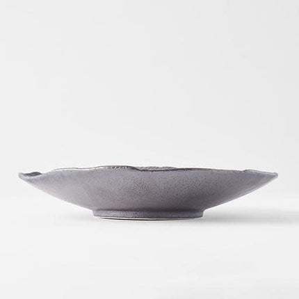 Bowl Shallow Leaf Shape 25cm Midori Glaze