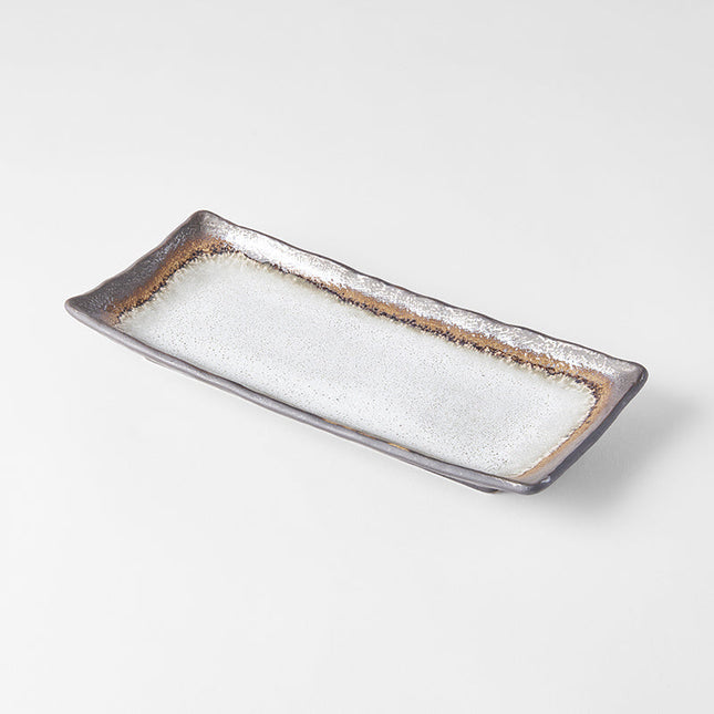 Plate Rectangular 29x12cm Akane Grey