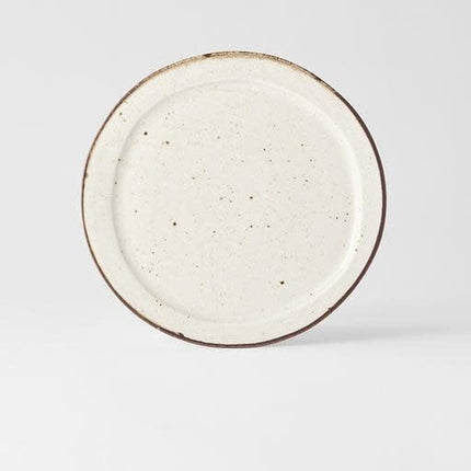 Plate Organic Flat 25.5cm Piro Piro Glaze