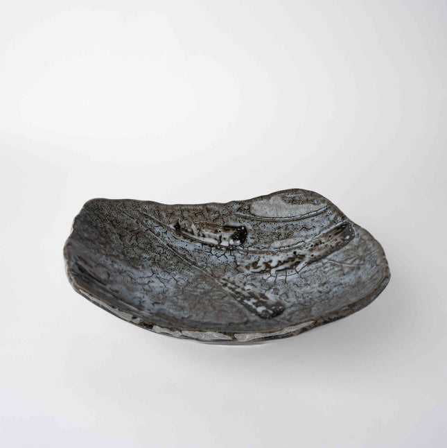 Sushi Plate 22cm Shiranami Glaze