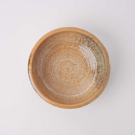 Bowl Thick Edge 20cm Orange Clay Glaze