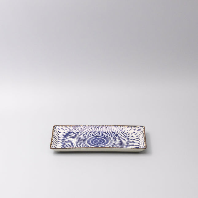 Sushi Plate 25cm Speckled Swirl Design