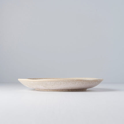Dinner Plate 24cm White Fade Glaze