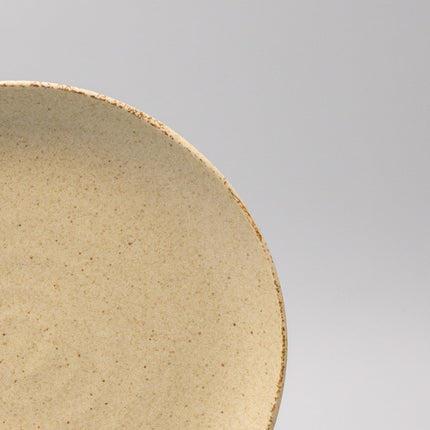 Plate Dinner Organic Shape 24cm Sand Fade Glaze