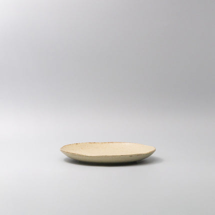 Plate Dinner Organic Shape 24cm Sand Fade Glaze