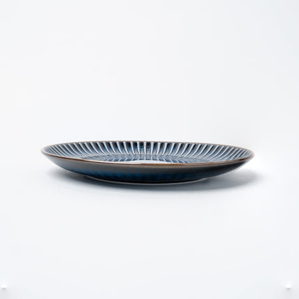Side Plate 20.5cm Navy Sendan Glaze