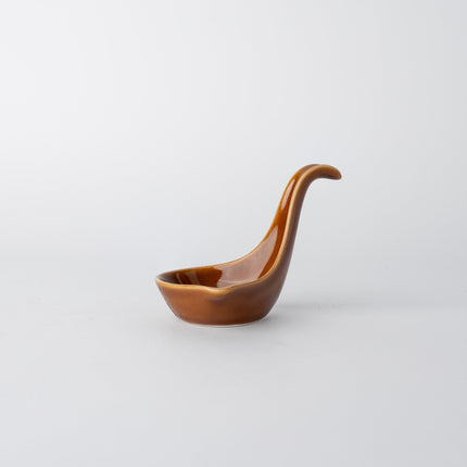 Upright Spoon 11cm Toffee Glaze