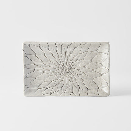 Sushi Plate 22cm Grey Net Design