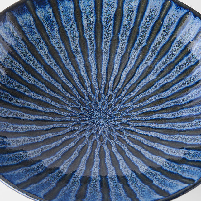 Serving Bowl 28cm Water Channels Glaze