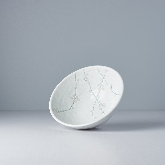 Udon Bowl 19.5cm White Blossom Glaze