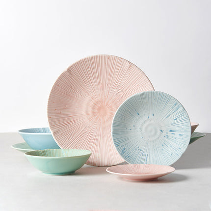 Dinner Plate 24.5cm Ice Pink Glaze