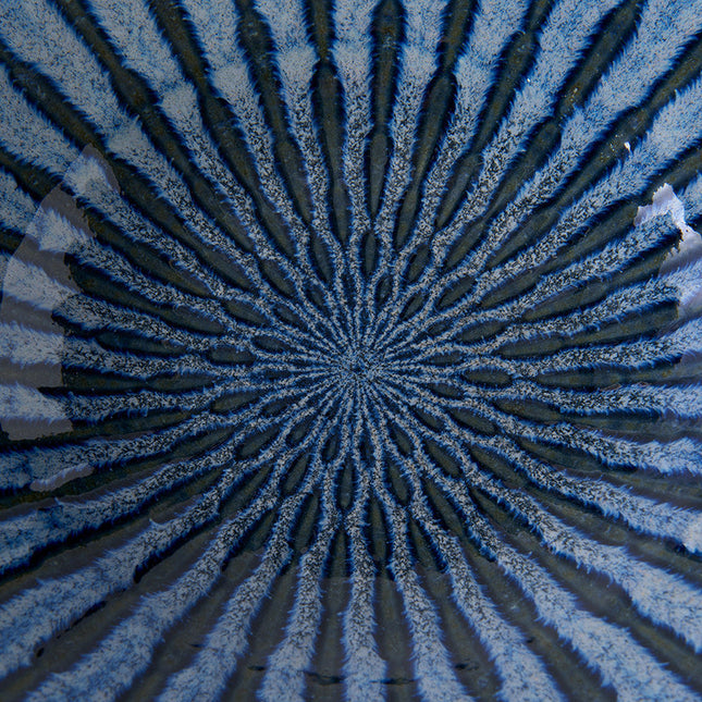Bowl 24cm Indigo Drip Glaze
