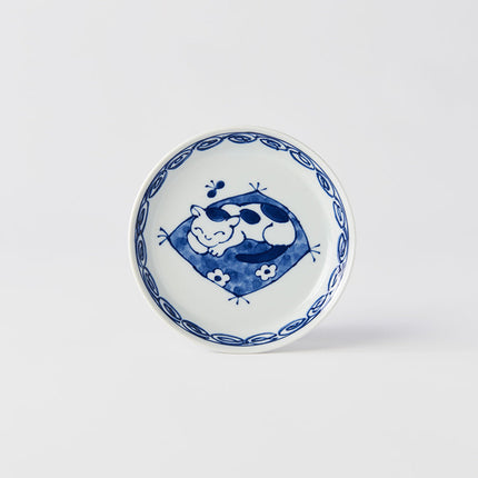 Plate 14.3cm Cat On Mat Design