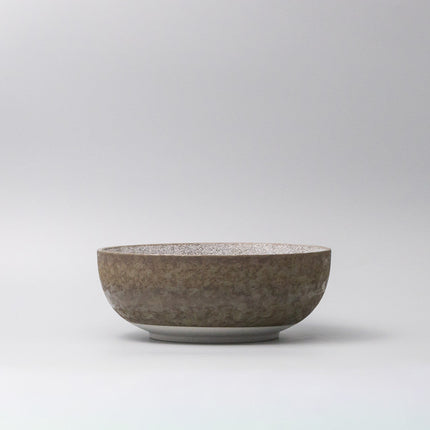 Serving Bowl 24cm Crazed Grey Glaze