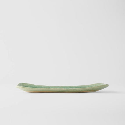 Plate Sashimi 31cm Amane Emerald Glaze