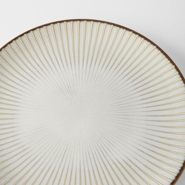 Dinner Plate 23.5cm White Sendan Glaze