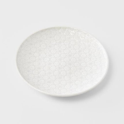 Side Plate 19.5cm White Star Glaze
