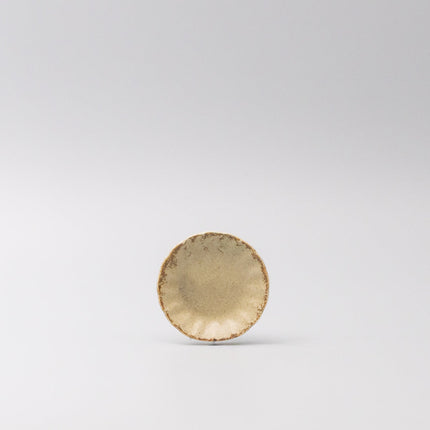 Sauce Dish 8cm Scallop Sand Fade Glaze