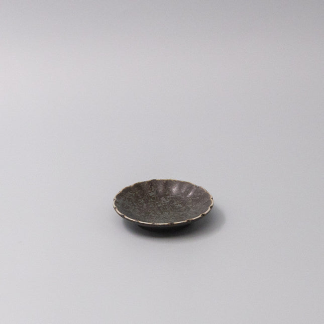 Sauce Dish 8cm Scallop Indigo Fade Glaze