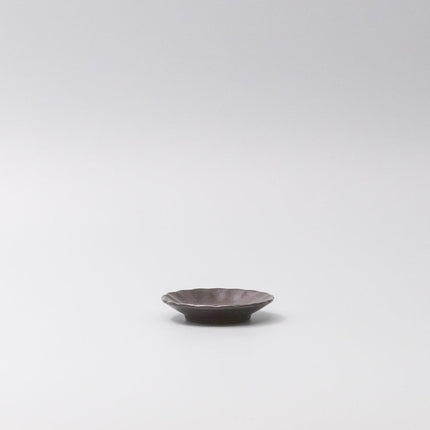 Sauce Dish 8cm Scallop Black Glaze