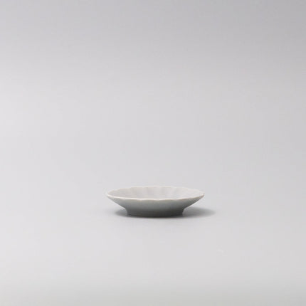 Sauce Dish 8cm Scallop Ice Blue Gloss Glaze