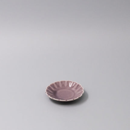 Sauce Dish 8cm Scallop Lilac Gloss Glaze