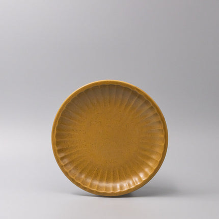 Plate 21.5cm Sunburst Turmeric Glaze