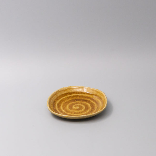 Plate 13.5cm Amane Amber Glaze