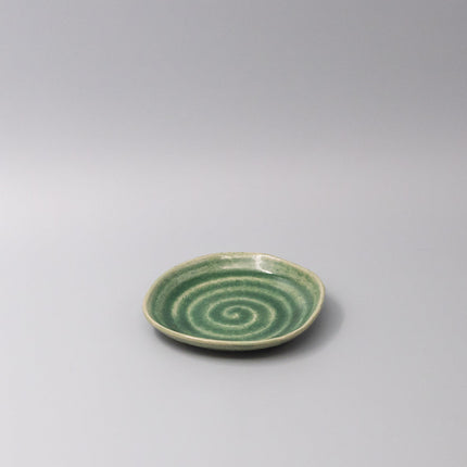 Plate 13.5cm Amane Emerald Glaze