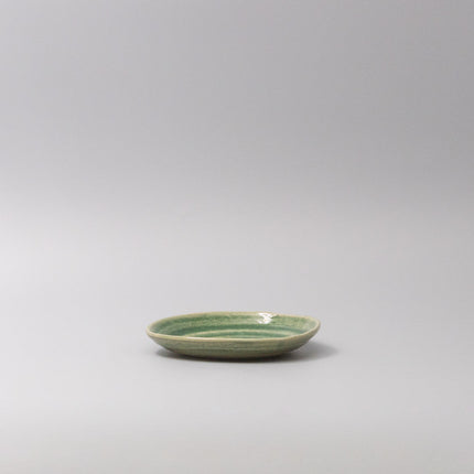 Plate 13.5cm Amane Emerald Glaze