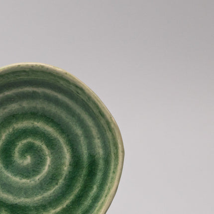Plate 13.5cm Amane Emerald Glaze