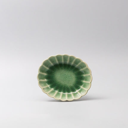 Bowl Oval 16cm Amane Emerald Glaze