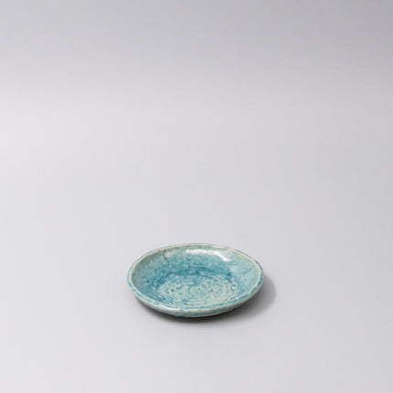 Sauce Dish 11.5cm Crackle Turquoise Glaze