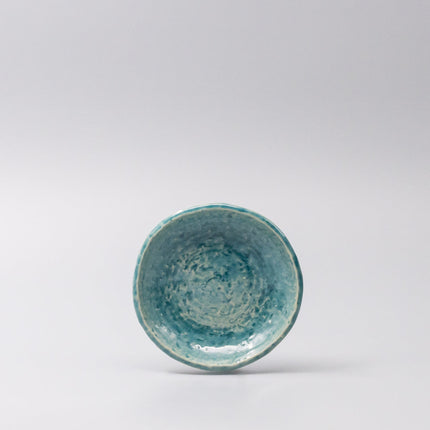 Sauce Dish 11.5cm Crackle Turquoise Glaze