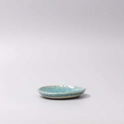Sauce Dish 11.5cm Crackle Turquoise Glaze