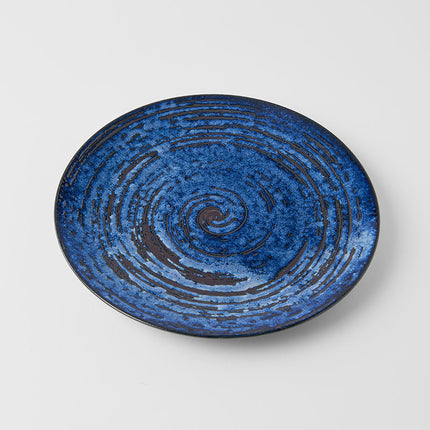 Dinner Plate 28cm Copper Swirl Glaze