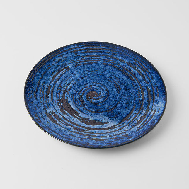 Dinner Plate 28cm Copper Swirl Glaze