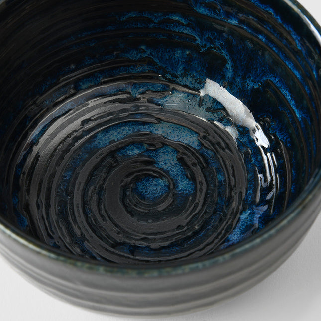Bowl U Shape 13cm Copper Swirl Glaze