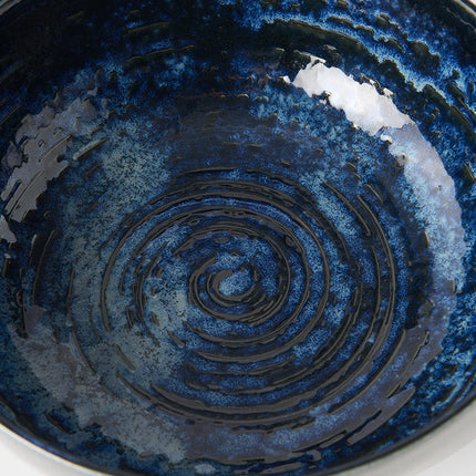 Serving Bowl 24cm Copper Swirl Glaze