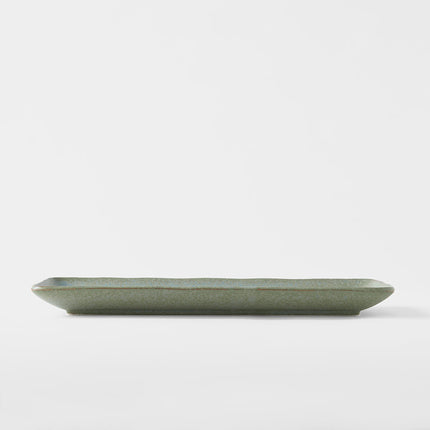 Plate Rectangular 29cm Green Fade Glaze