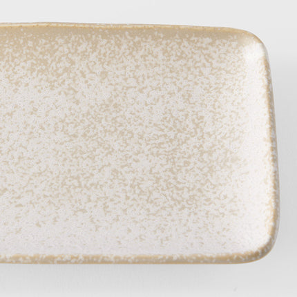 Plate Rectangular 29.5cm White Fade Glaze