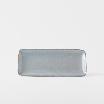 Sashimi Plate 29cm Steel Grey Glaze