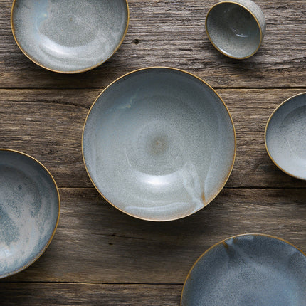 Sashimi Plate 29cm Steel Grey Glaze