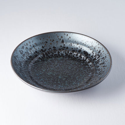 Serving Bowl Flat Base 28cm Black Pearl Glaze