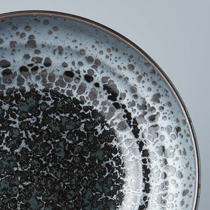 Serving Bowl Flat Base 28cm Black Pearl Glaze